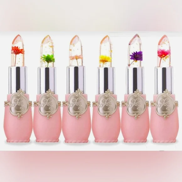 NEW 6pk Flower Jelly Temperature Color Change Lipstick - Picture 1 of 8